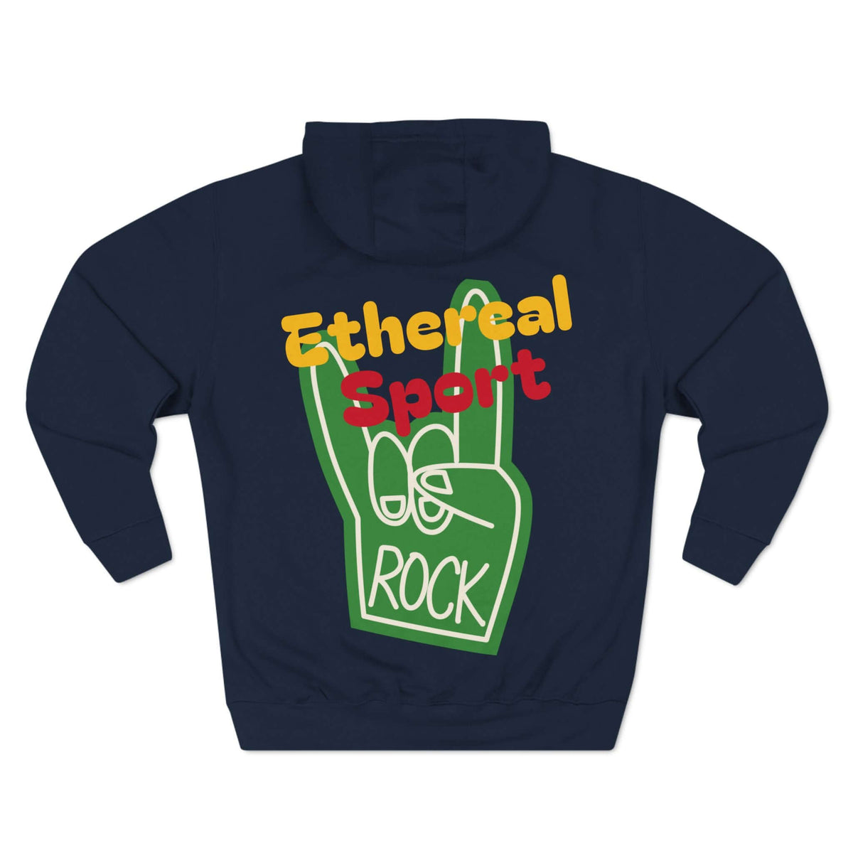 Fleece Hoodie - Ethereal Sport Rock Design