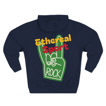 Fleece Hoodie - Ethereal Sport Rock Design