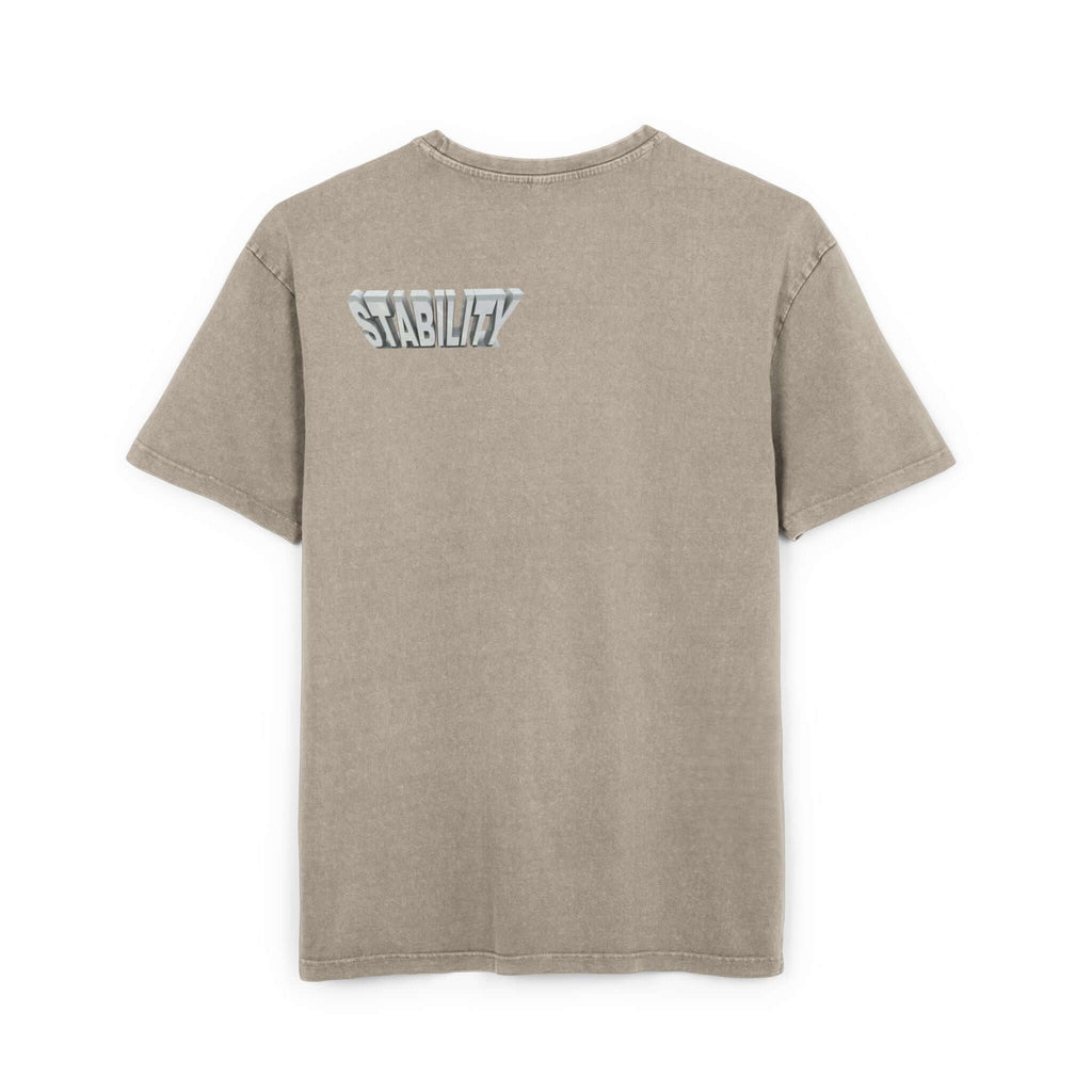 Oversize Tee Stability Acid Washed Men's Shirt