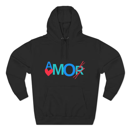 Amor Three-Panel Fleece Hoodie