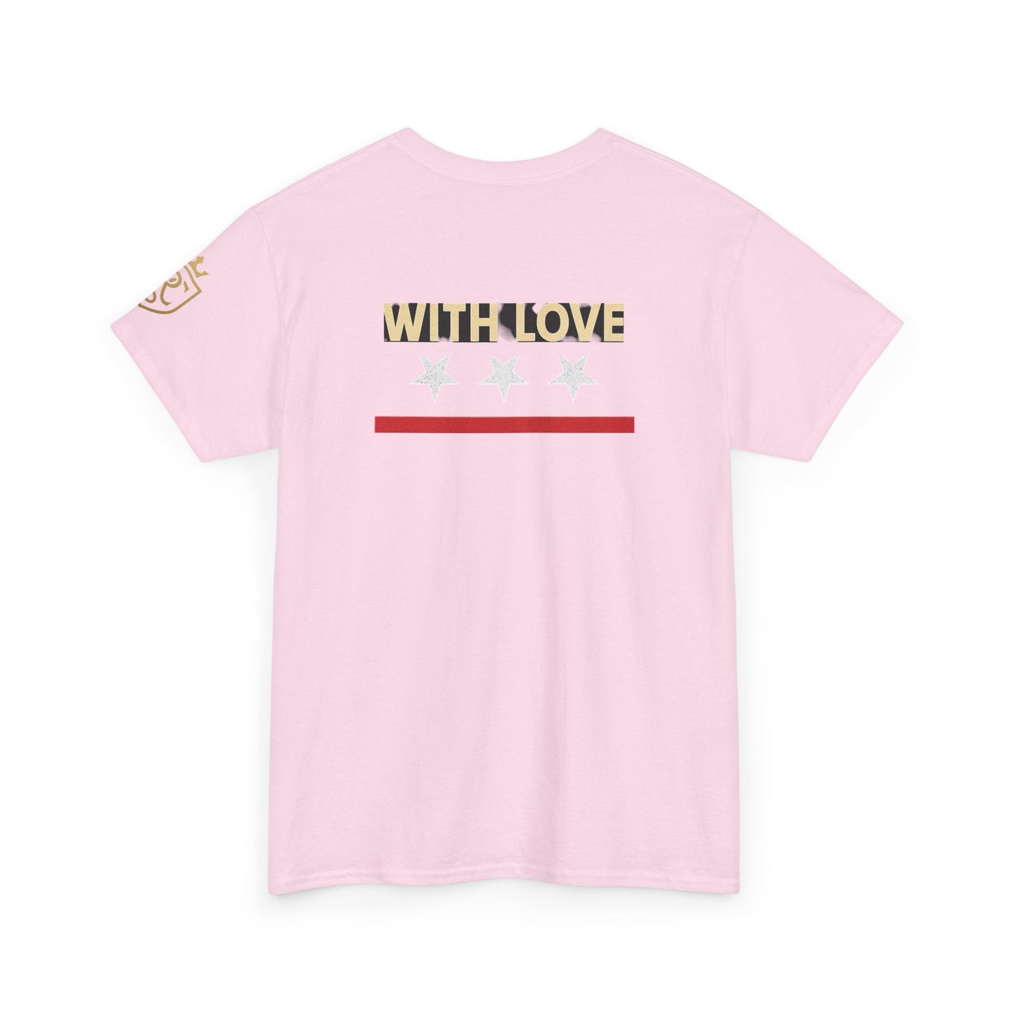 Stylish Unisex Heavy Cotton Tee - 'With Love' Statement Shirt, Casual Wear, Gift for Her, Gift for Him, Everyday Comfort