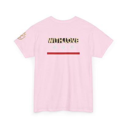 Stylish Unisex Heavy Cotton Tee - 'With Love' Statement Shirt, Casual Wear, Gift for Her, Gift for Him, Everyday Comfort