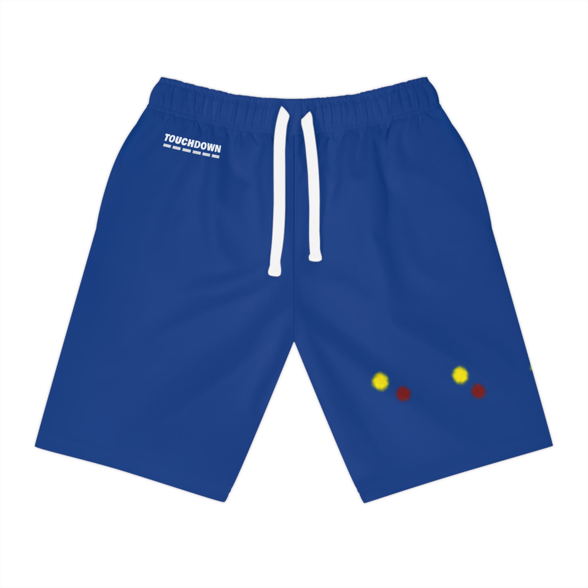 Athletic Long Shorts with Colorful Print, Sporty Gym Shorts, Casual Summer Shorts, Beach Wear, Gift for Fitness Lovers