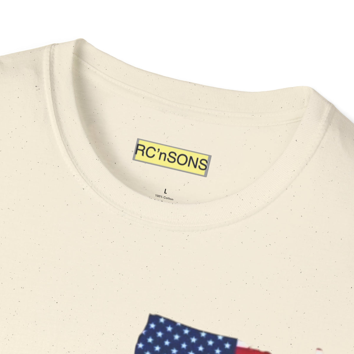 American Flag Tee - Unisex Softstyle T-Shirt for Patriotic Celebrations, 4th of July, Veterans Day, Casualwear, Gift Idea