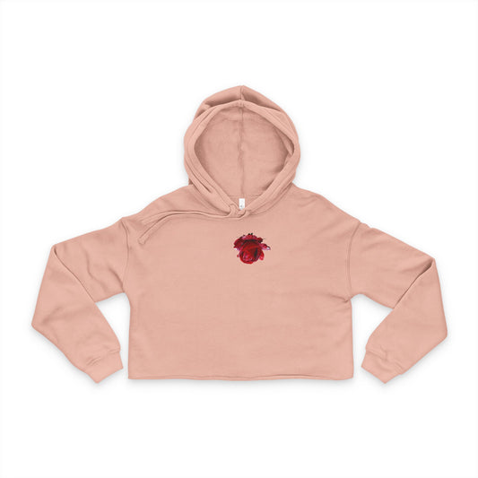 Rose Cropped Hoodie
