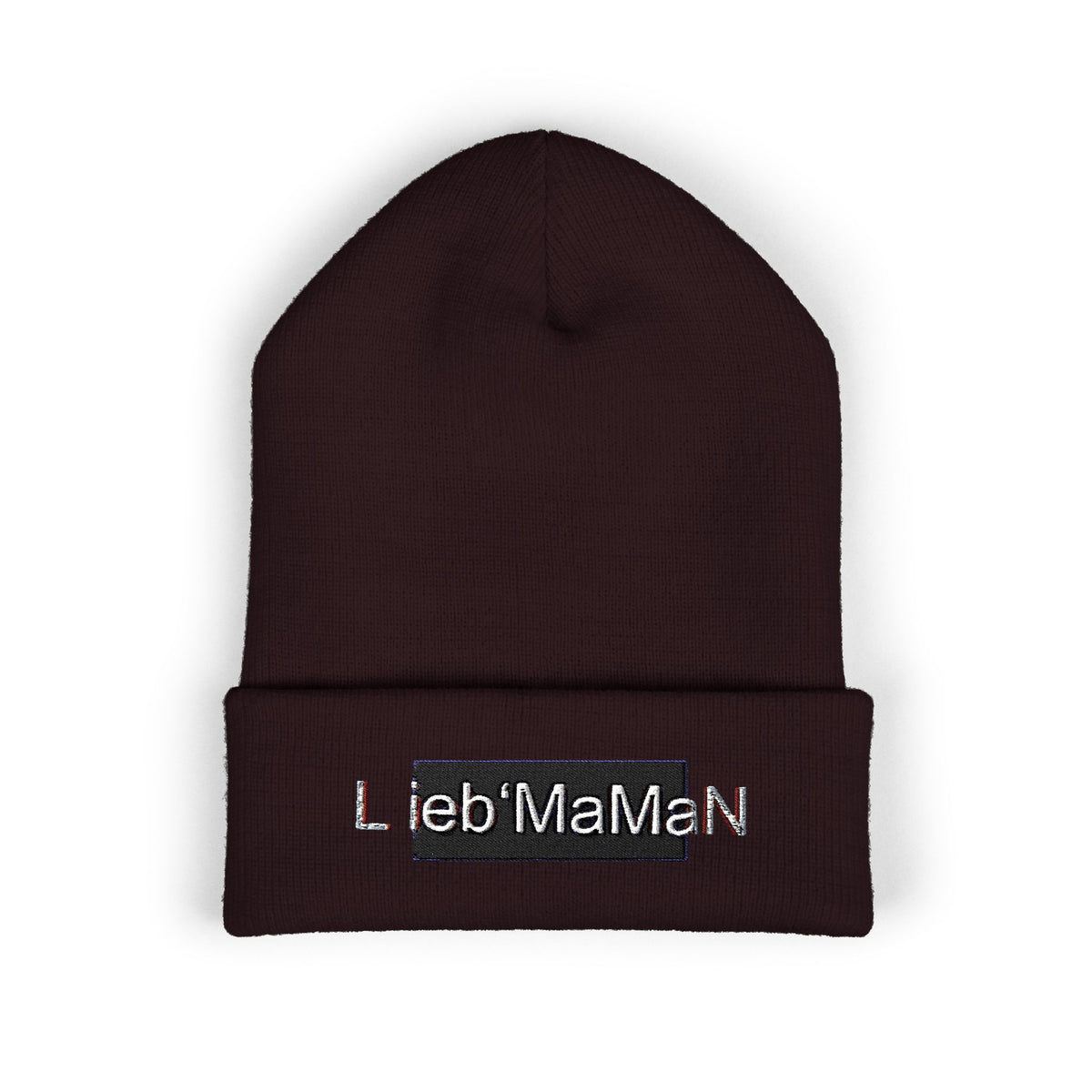 Beanie Hat with Lieb MaMaN Embroidery