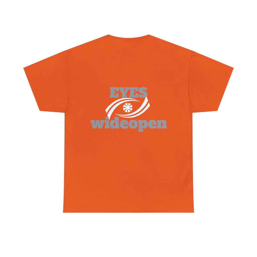 Eyes Wide Open Unisex Heavy Cotton Tee | Everyday Wear, Gift for Dreamers, Casual Shirt, Inspirational Apparel, Unisex T-Shirt Printify