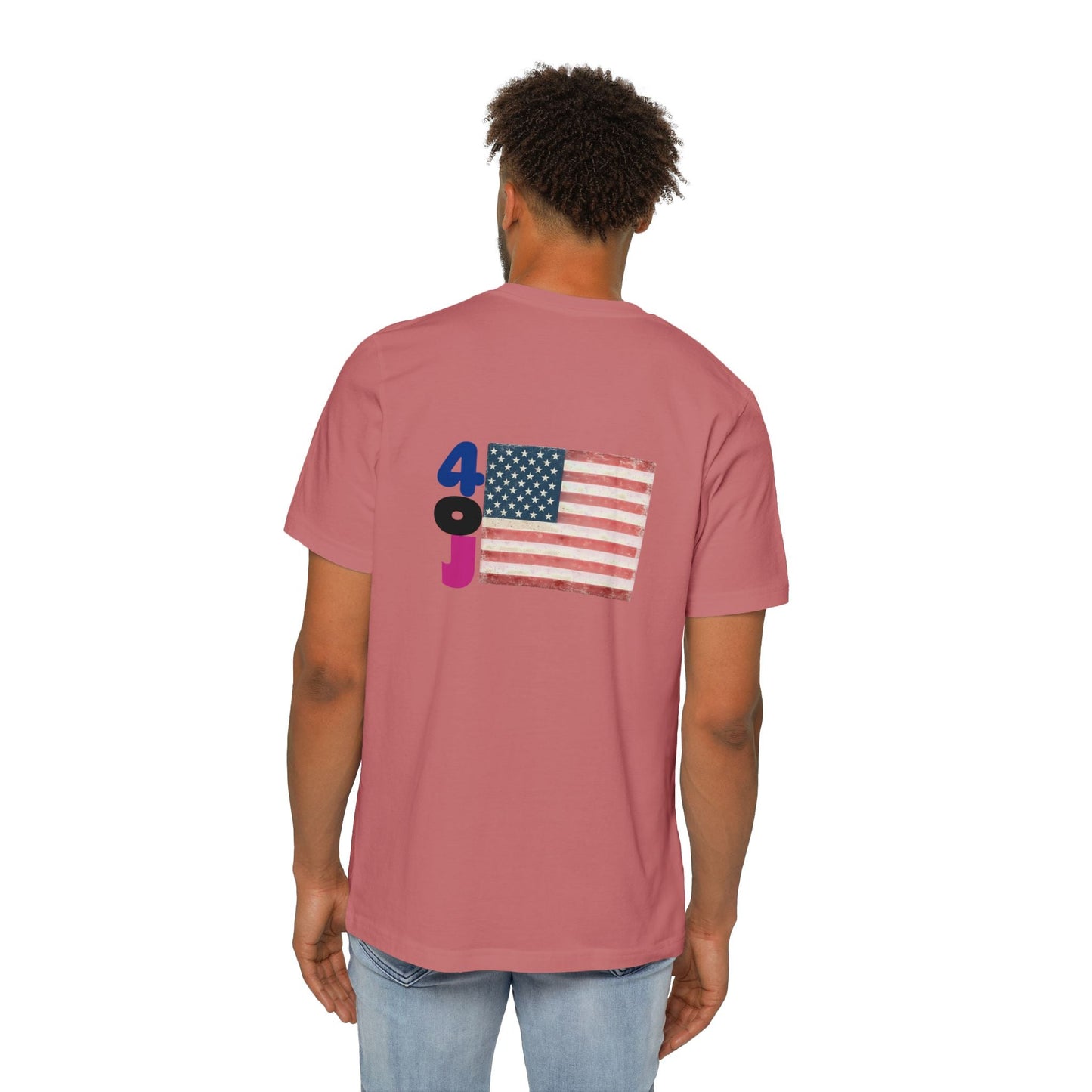 USA Flag Short-Sleeve T-Shirt, Patriotic Tee for Independence Day, Casual Wear, Gift for Veterans, Summer Style Printify