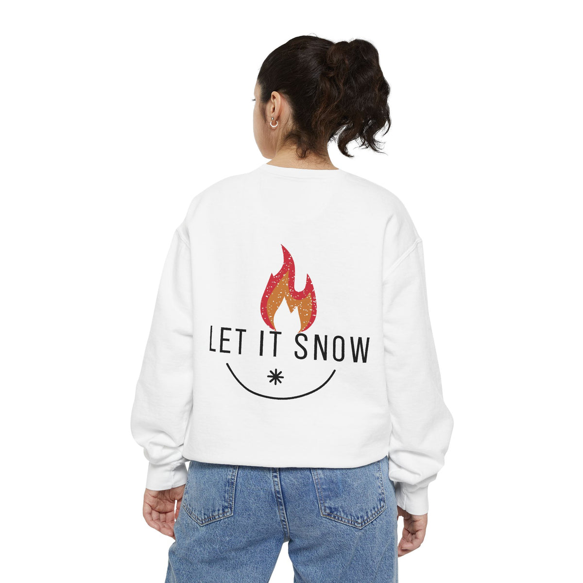 Let It Snow Unisex Garment-Dyed Sweatshirt