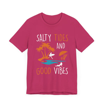 Marées salées et bonnes vibrations Tee unisexe 