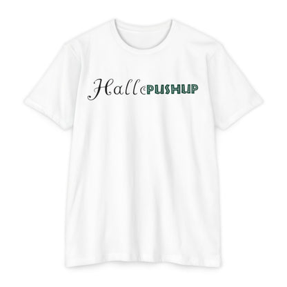 Unisex CVC Jersey T-Shirt - Halle PUSHUP Inspirational Design