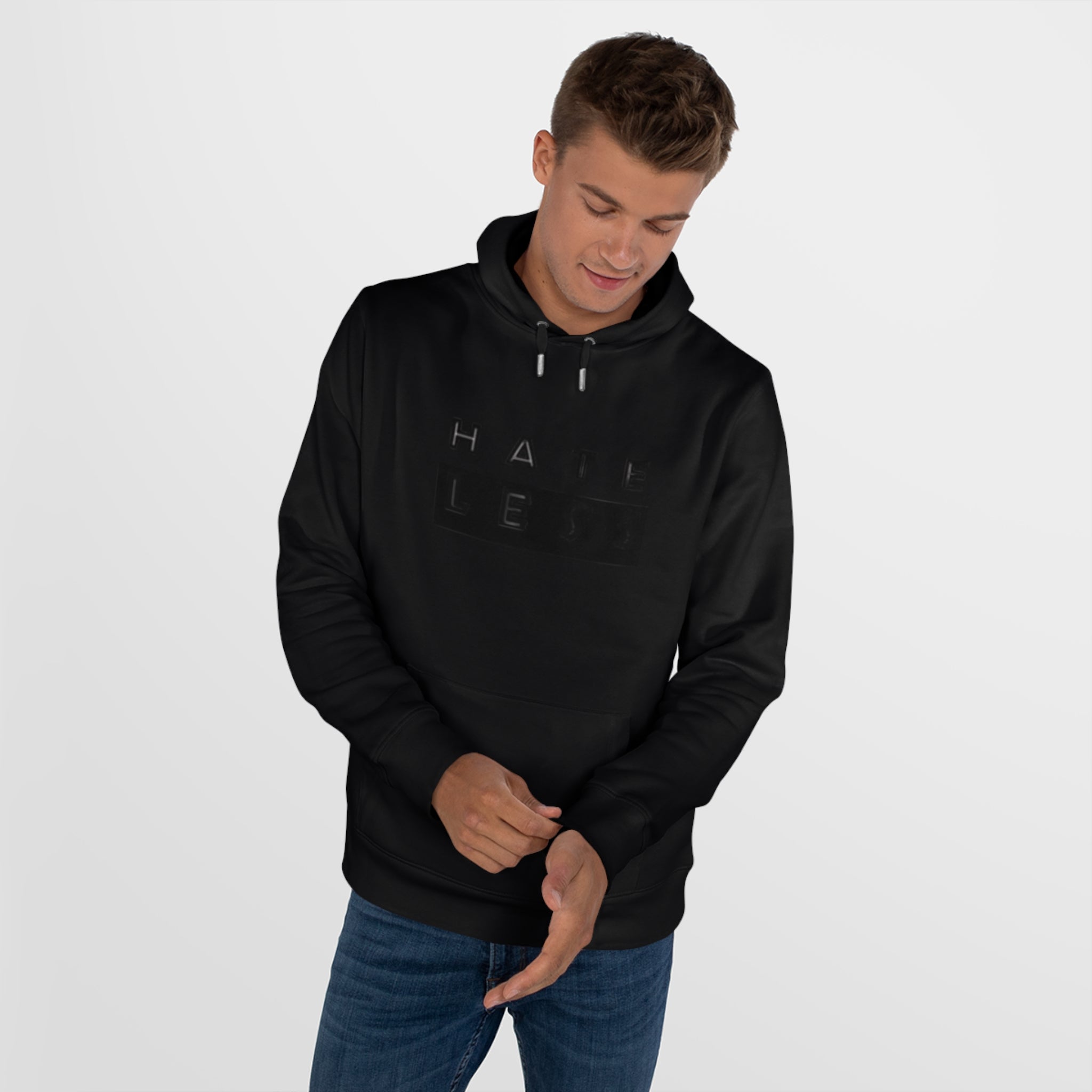 King Hate Less Hooded Sweatshirt - Promote Positivity and Kindness