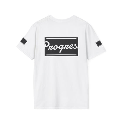 Motivational Unisex Softstyle T-Shirt | Progress Tee, Gift for Teens, Casual Wear, Workout Shirt, Inspirational Apparel Printify