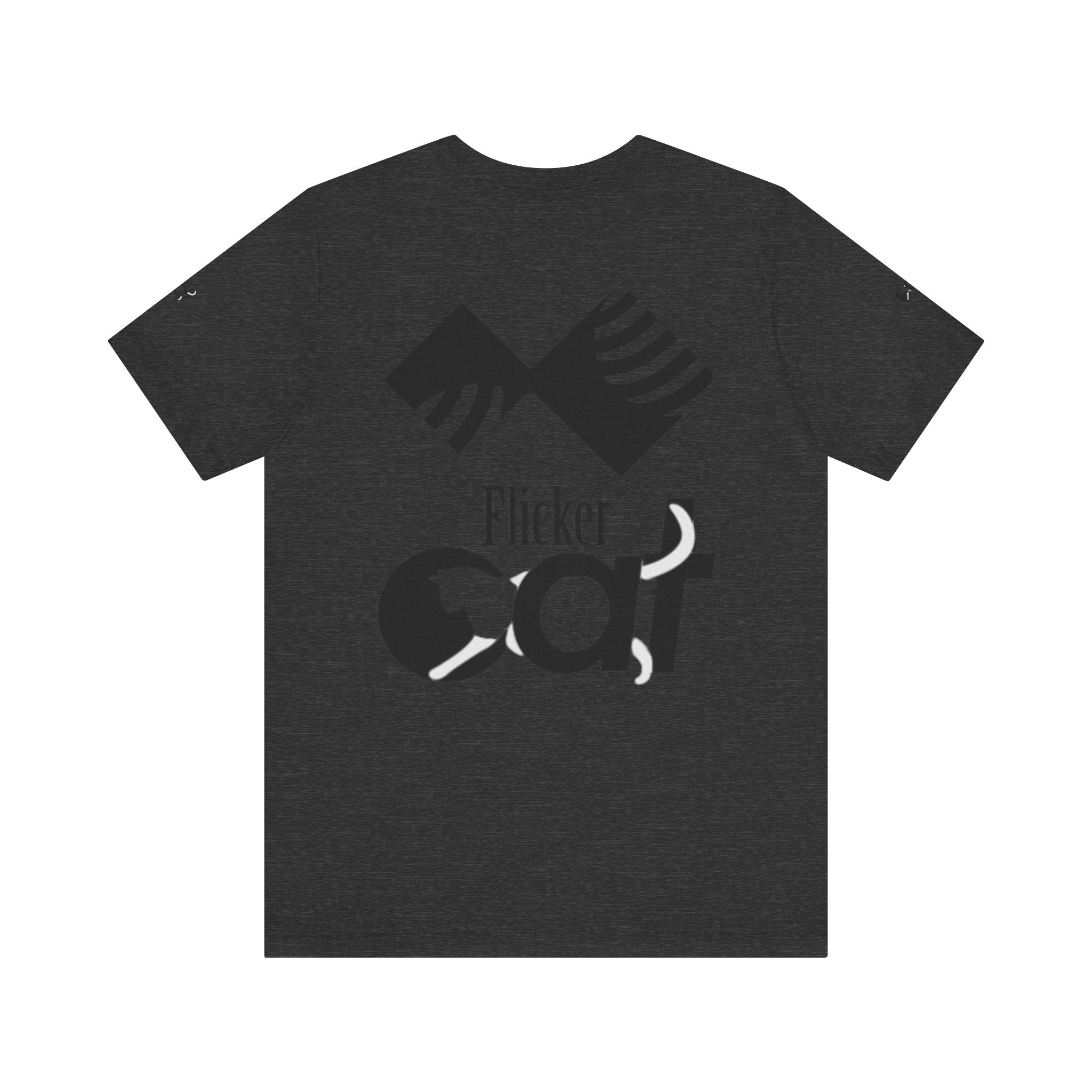 Flicker Cat Graphic Tee - Unisex Jersey Short Sleeve T-Shirt for Cat Lovers