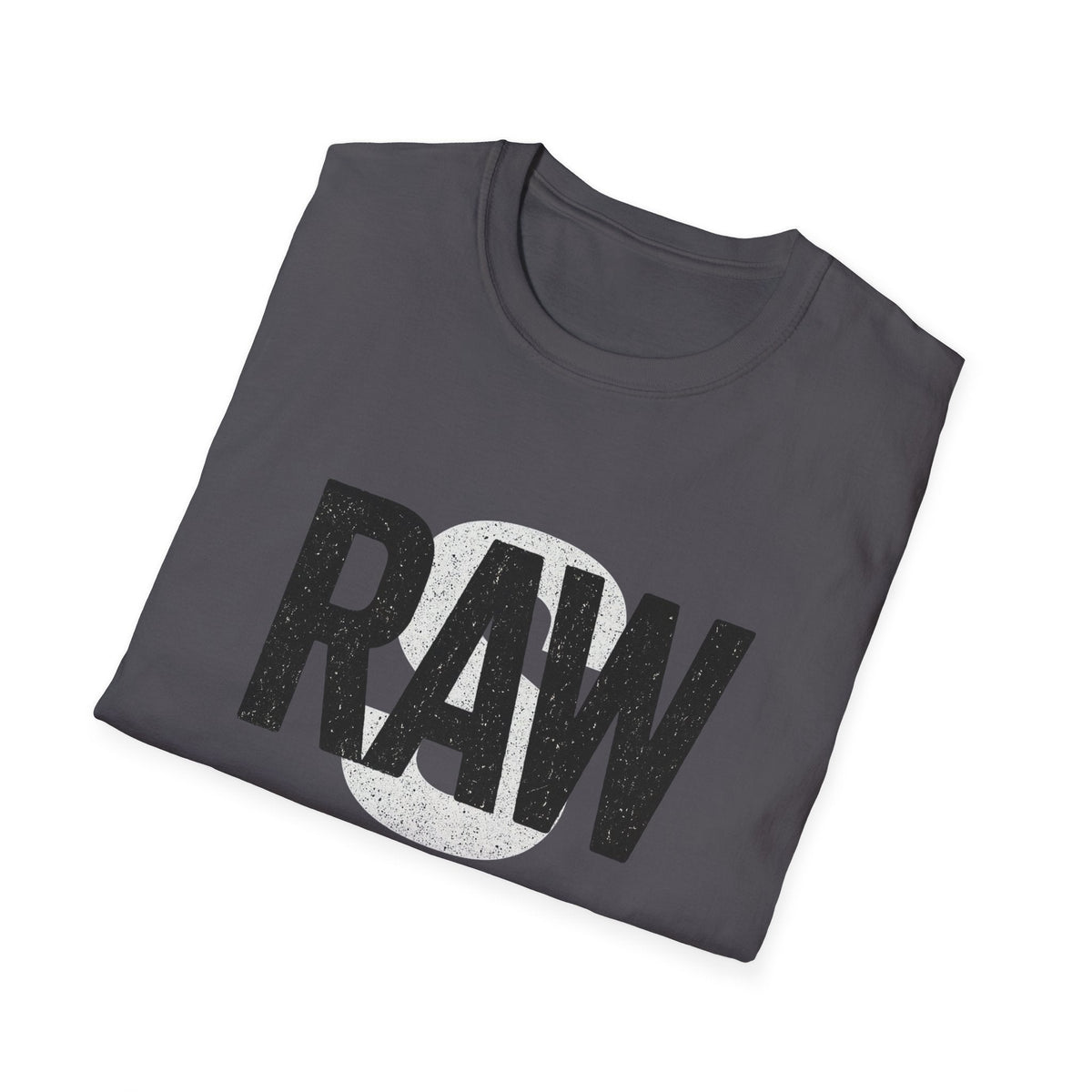 RAW Unisex Softstyle T-Shirt, Casual Graphic Tee, Everyday Wear, Gift for Him or Her, Streetwear Fashion, Summer Essential Printify
