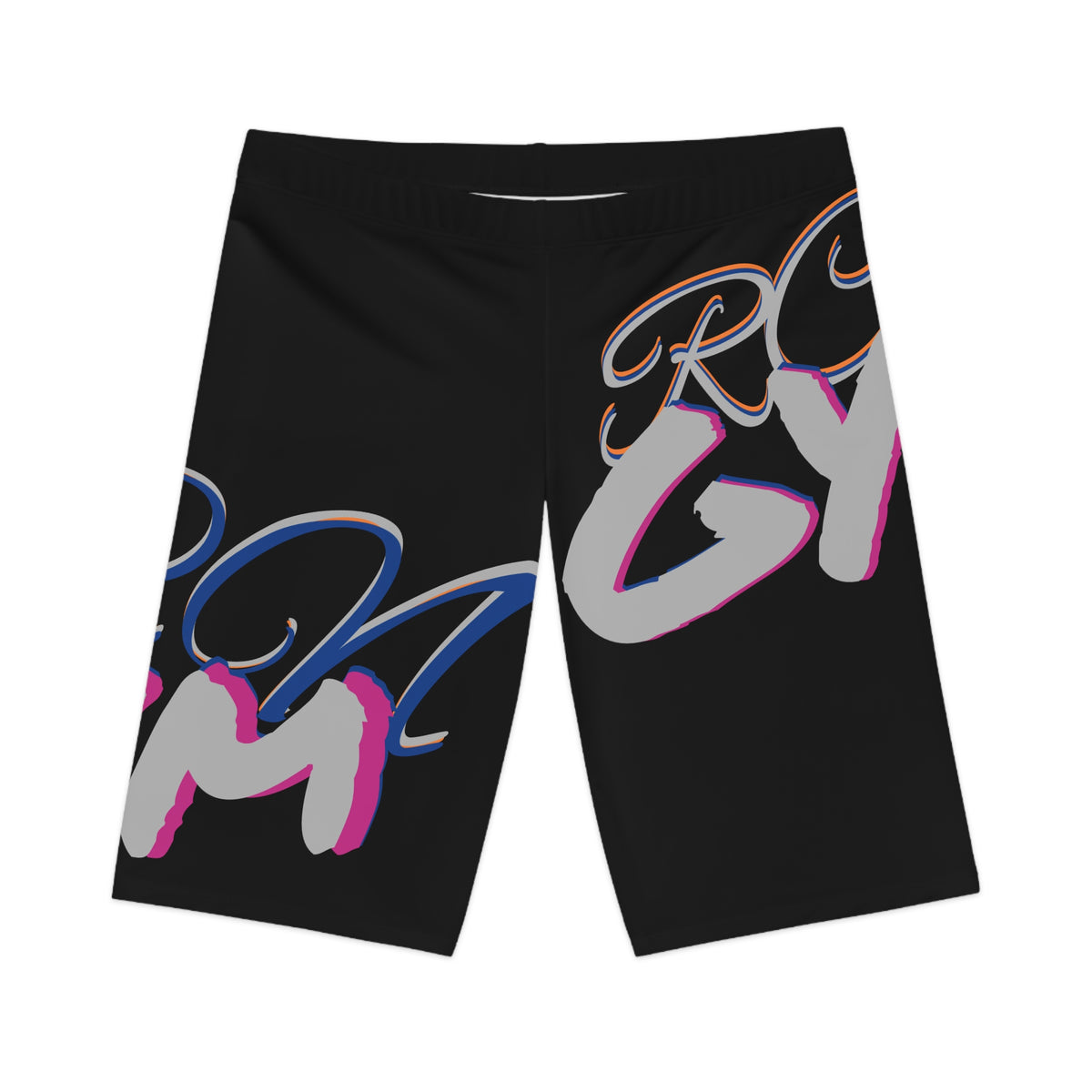 Stylish Women's Bike Shorts - Activewear with Bold Graphics