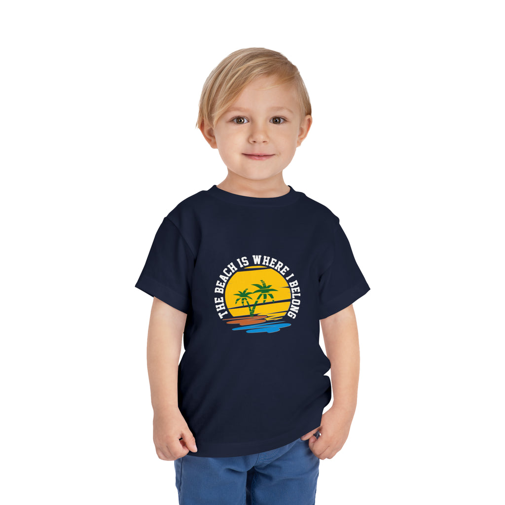 The Beach Is Where I Belong Toddler Tee