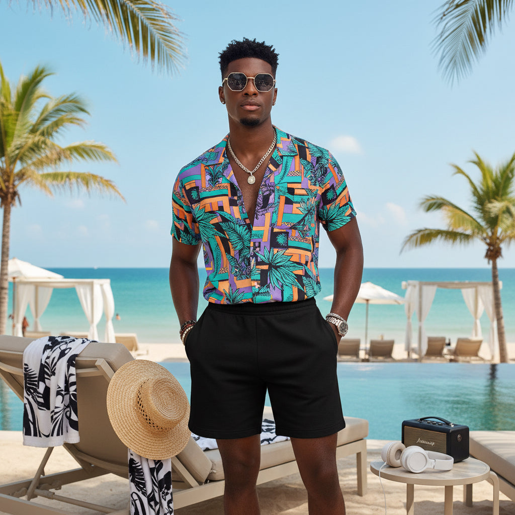 DJ Sponge Fleece Sweatshorts Printify