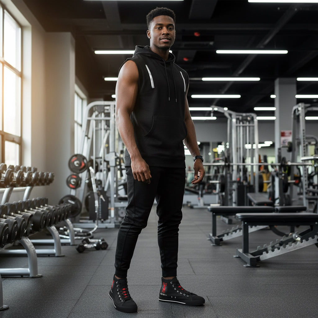 High Top Sneakers - Workout Gear-Or Go- Printify