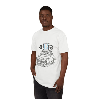 Vintage Car Graphic Tee | Unisex Sueded T-Shirt, Retro Auto Shirt, Fashion Gift, Casual Wear, Car Lover Apparel Printify