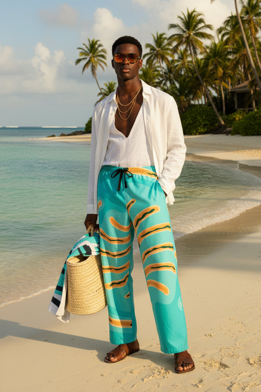 Men's Pajama PALMARES Pants (AOP)