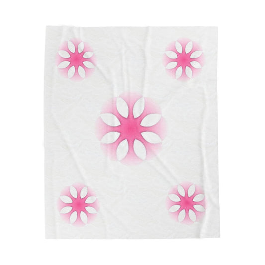 Cozy Floral Velveteen Plush Blanket for Comfort and Style
