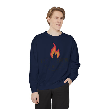 Let It Snow Unisex Garment-Dyed Sweatshirt