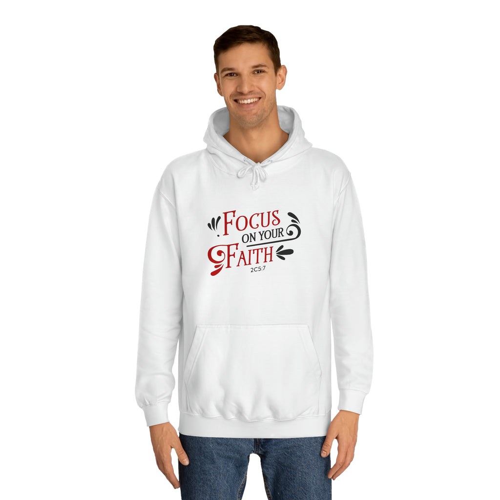 Concentrez-vous sur votre sweat à capuche unisexe foi 