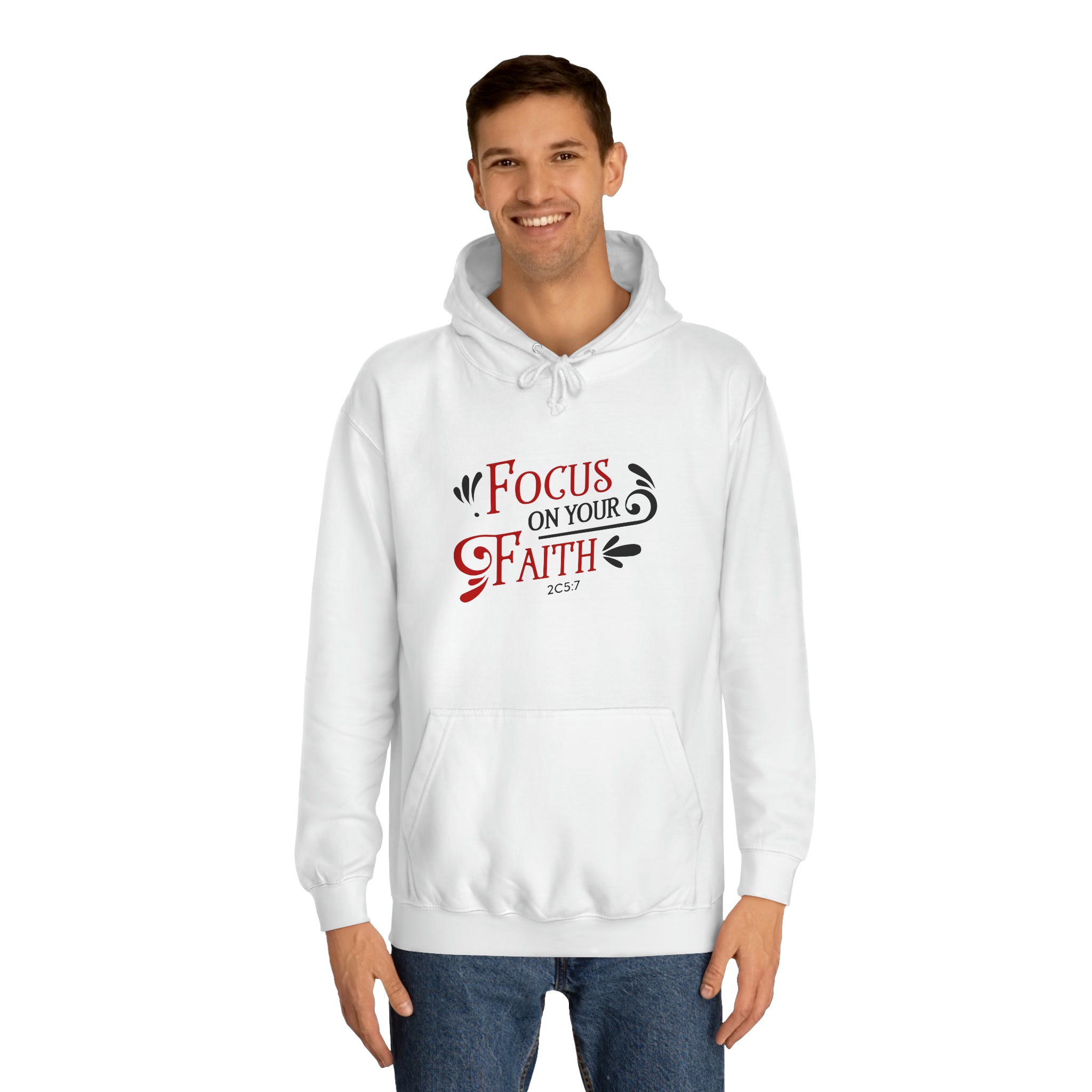 Concentrez-vous sur votre sweat à capuche unisexe foi 