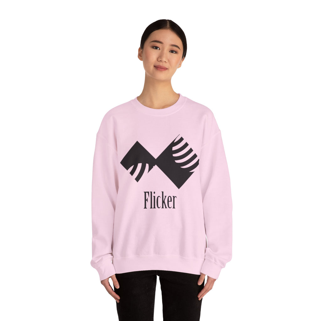 Flicker Unisex Heavy Blend Crewneck Sweatshirt - Cozy and Stylish