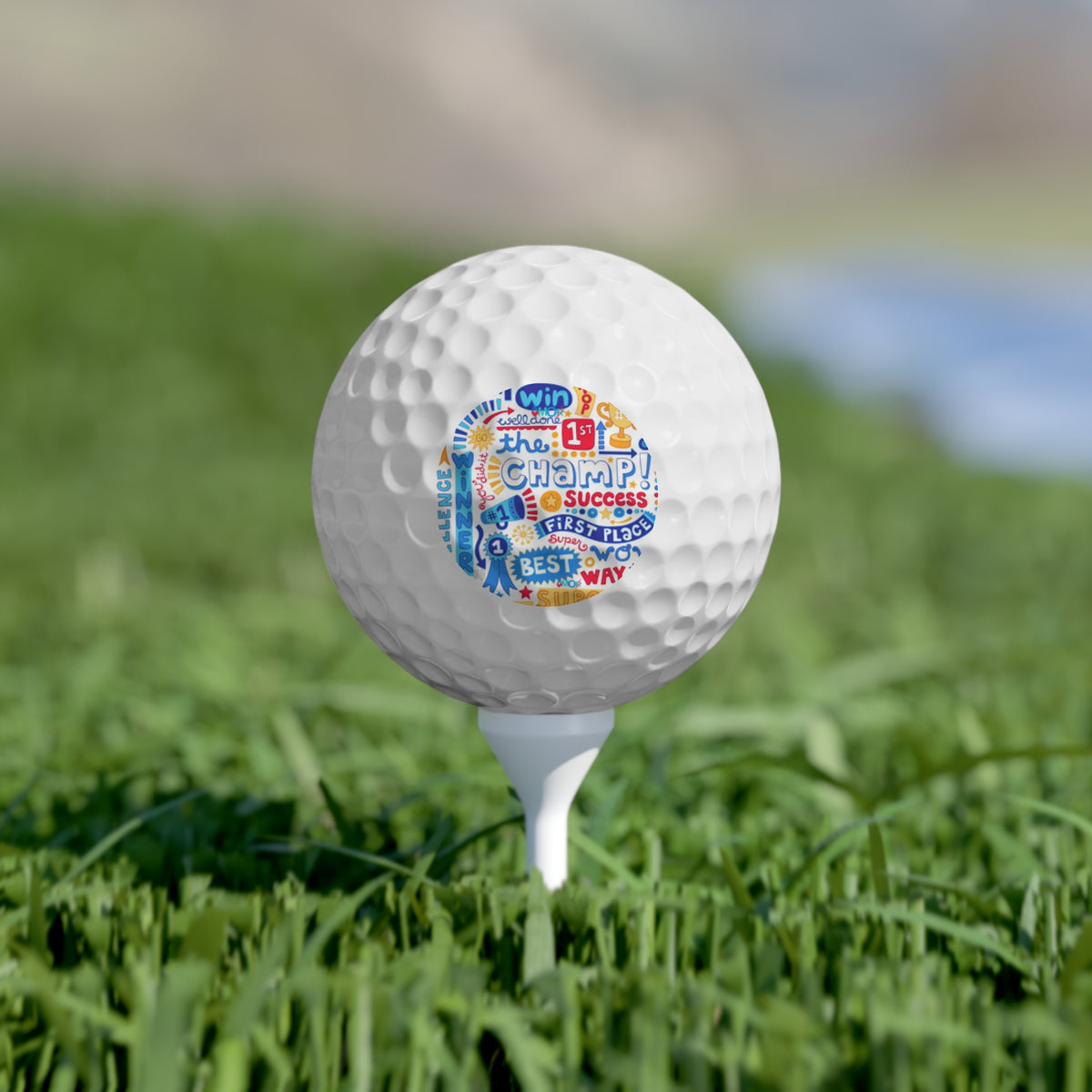 Golf Balls, Amorx Design, 6pcs