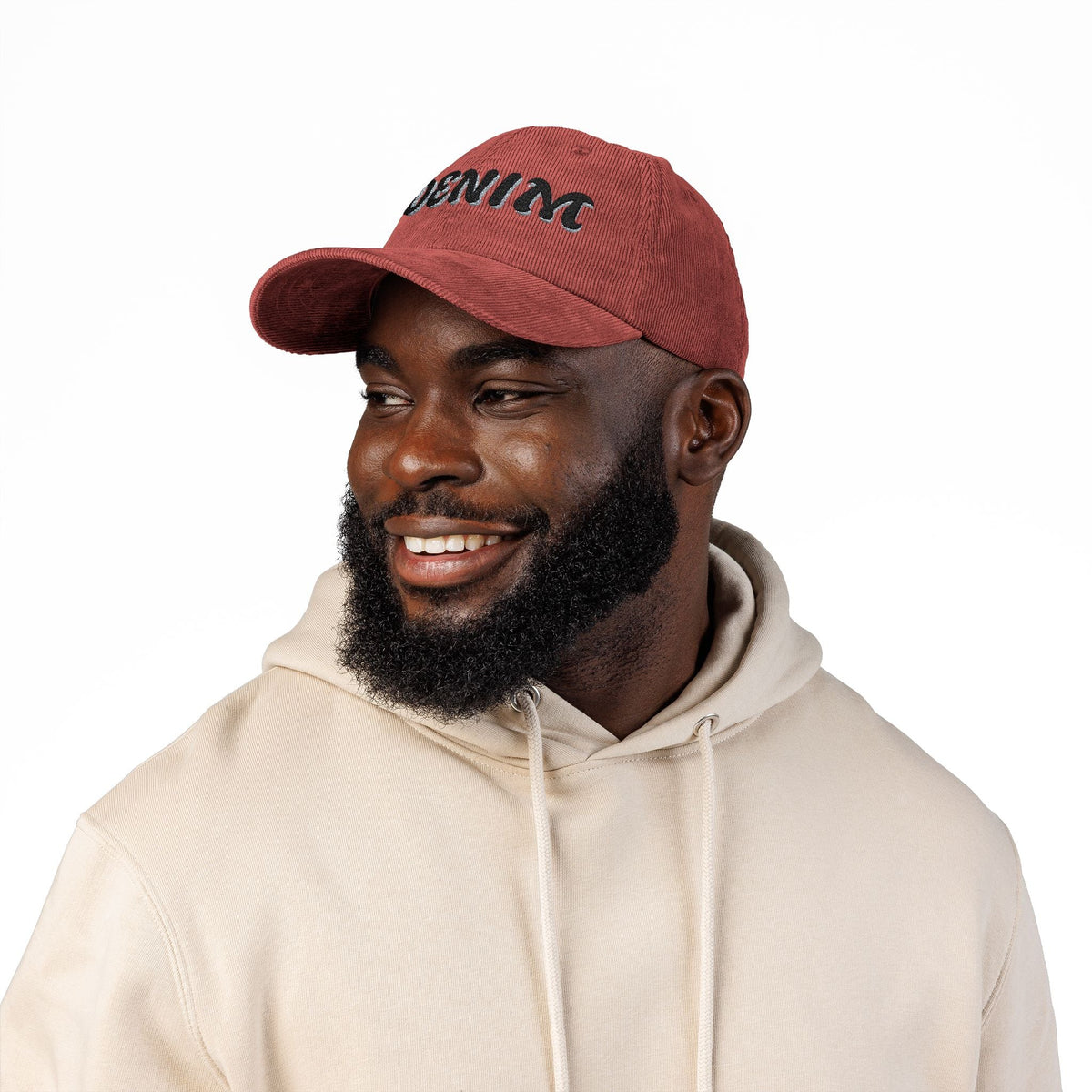 Embroidered Corduroy Cap Printify