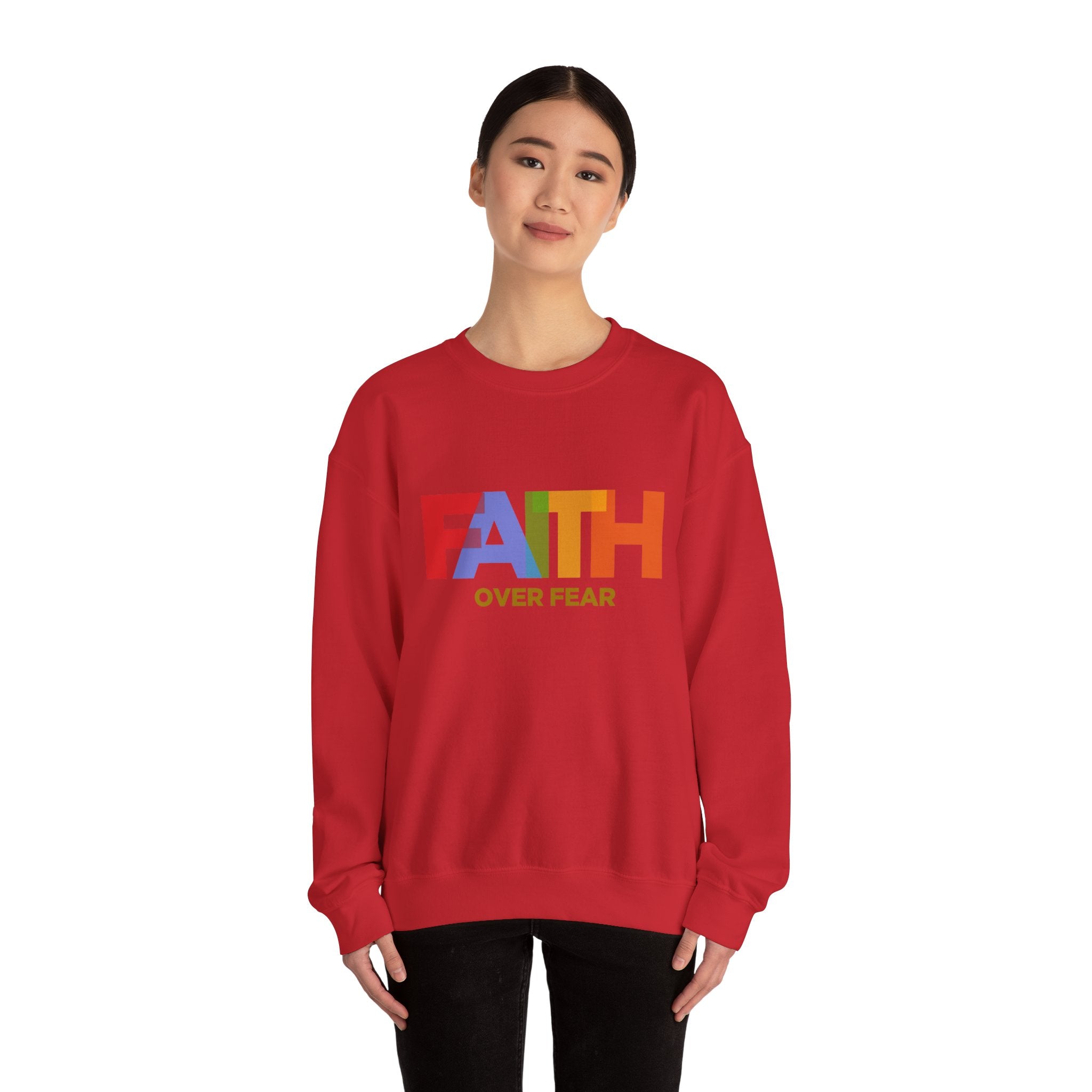 Sweat-shirt unisexe Faith Over Fear 
