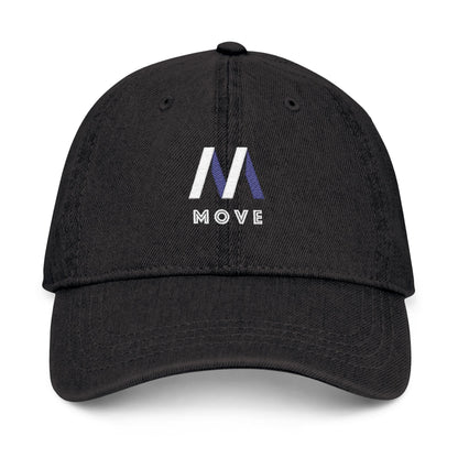 Embroidered Denim Hat - Move Design Printify