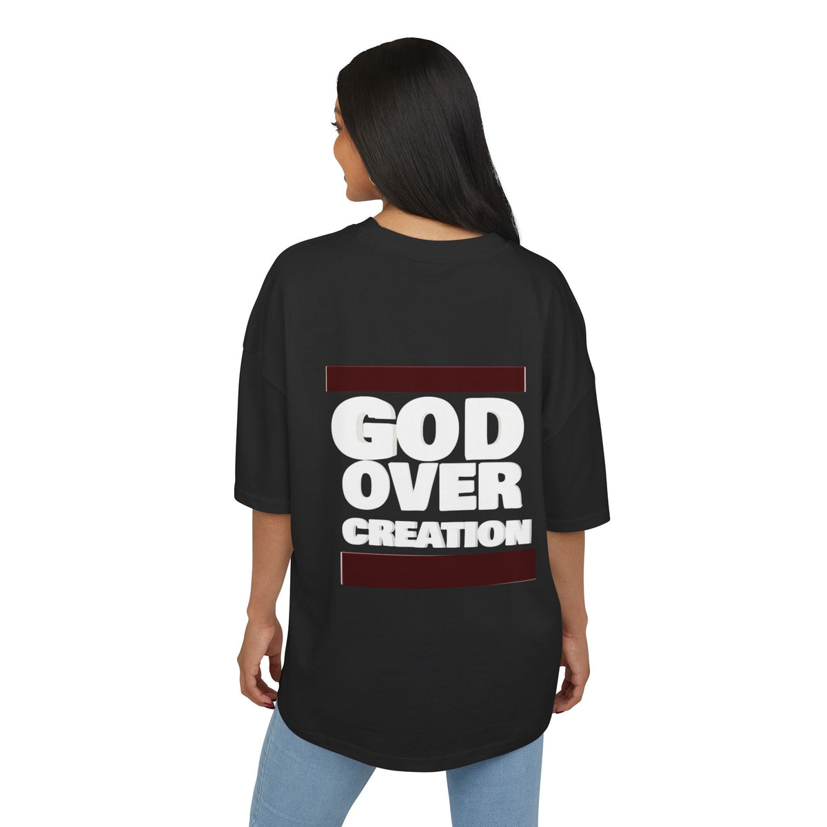 T-Shirt - Unisex Ultra Heavy Cotton Box Tee - God over Creation Printify