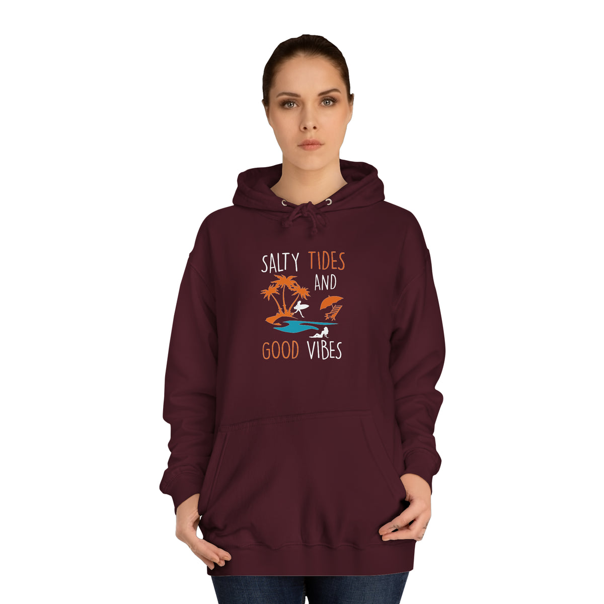 Salty Tides And Good Vibes Unisex Hoodie