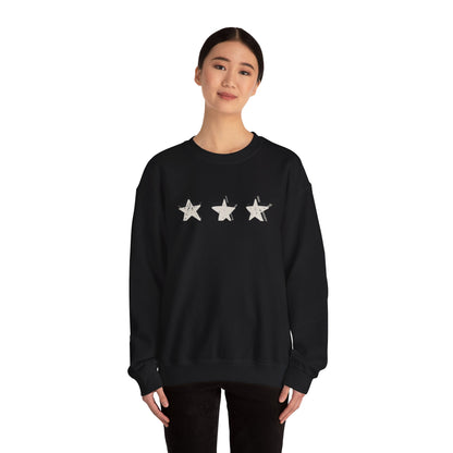 3 Star Heavy  Crewneck Sweatshirt