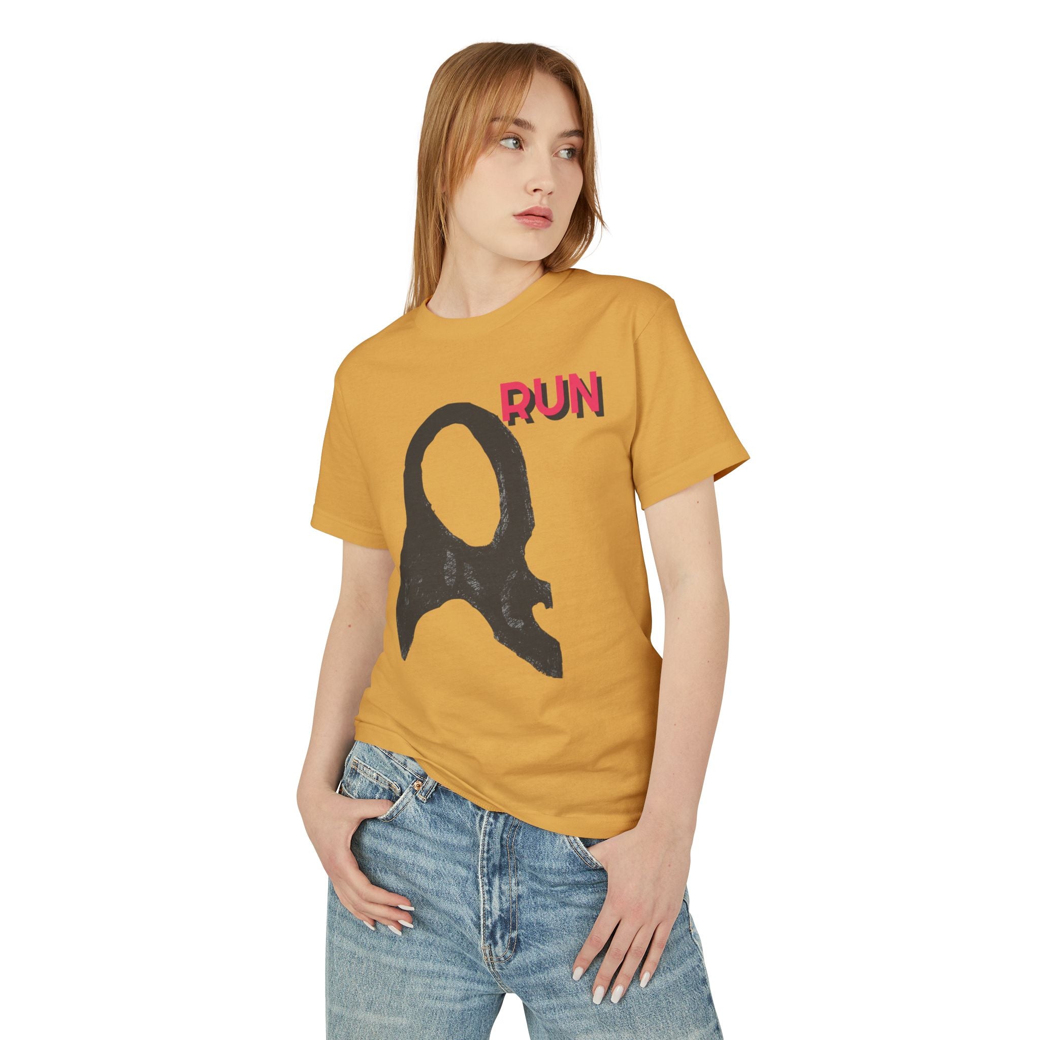Casual Unisex Tee -  Run Graphic