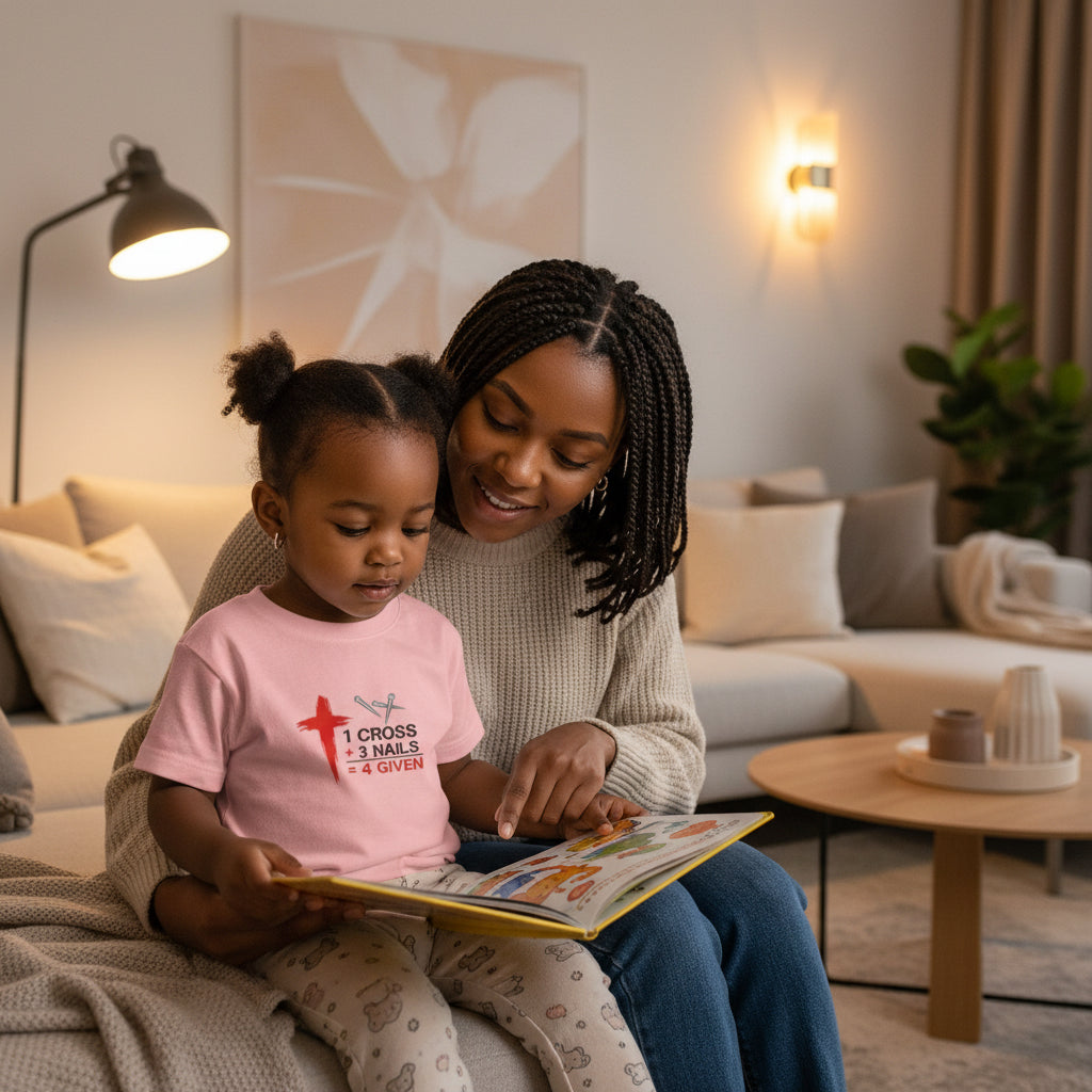 1Cross 3Nails 4Given Toddler Tee Printify