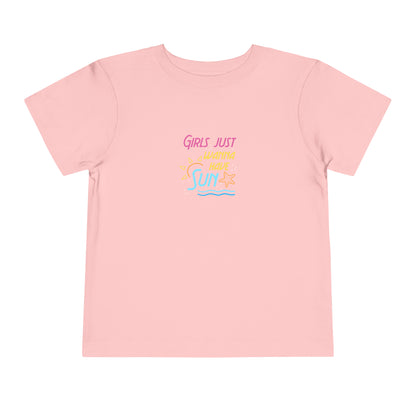 T-shirt pour tout-petits Les filles veulent juste avoir du soleil 