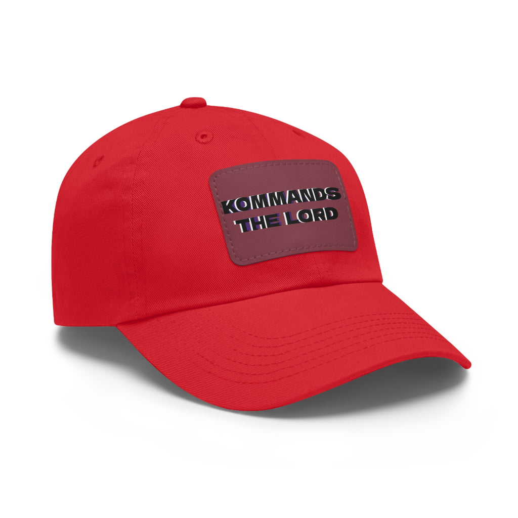 Dad Hat - Kommands The Lord Leather Patch Cap
