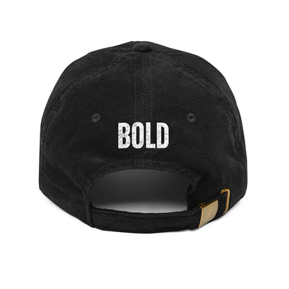 Bold Corduroy  Statement Hat, Embroidered Printify