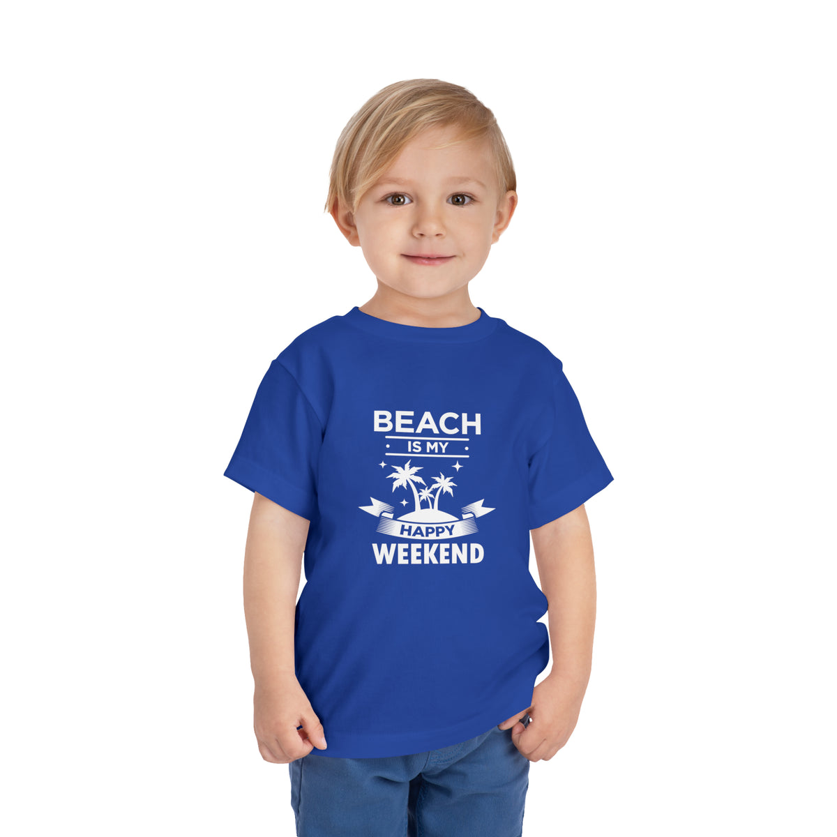 Beach Is My Happy Weekend Toddler Tee