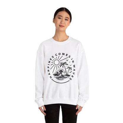 Le bonheur vient par vagues Sweatshirt 