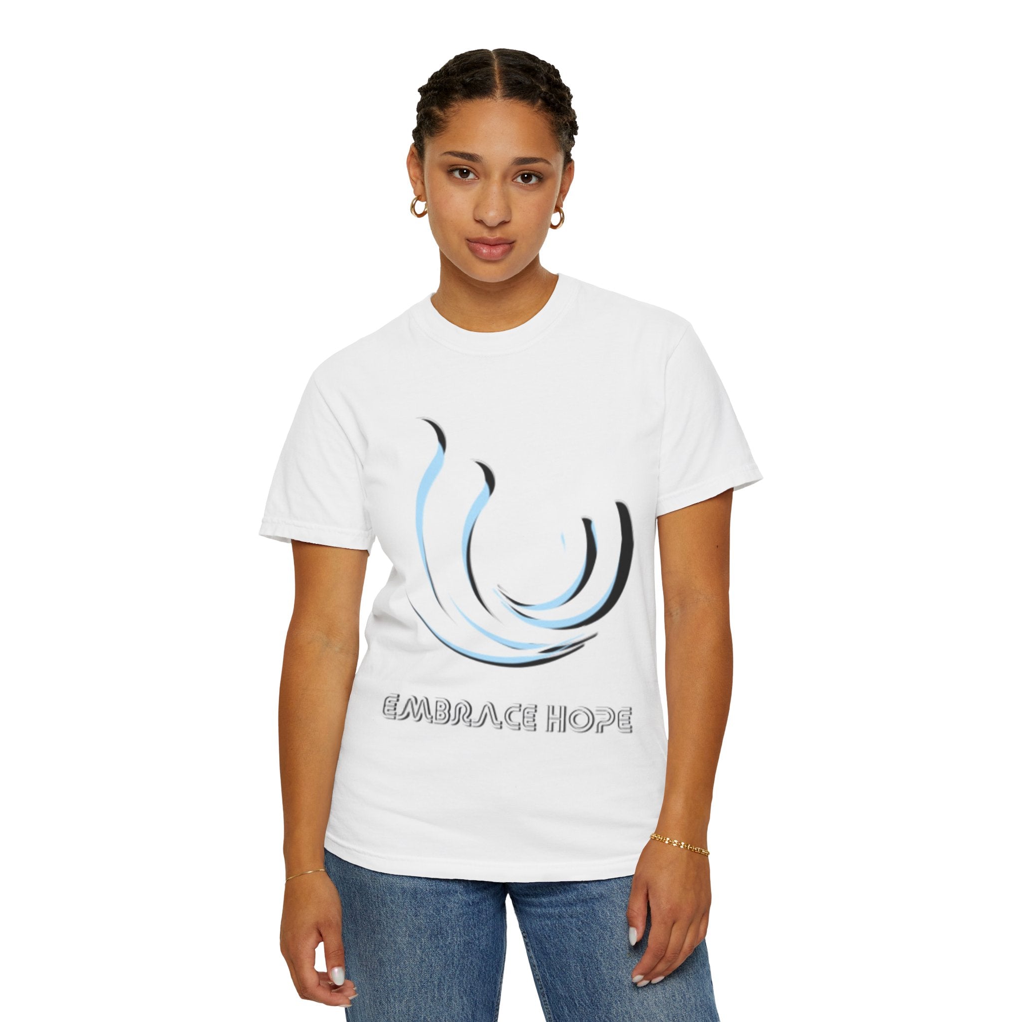 Embrace Hope Unisex Garment-Dyed T-Shirt - Inspirational Art Tee for Everyday Wear