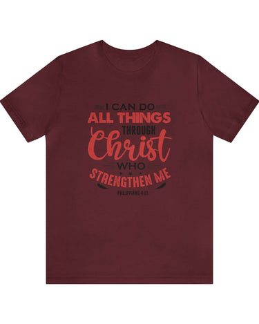 I Can Do All Things Trough Christ Unisex Tee - RC’nSONS