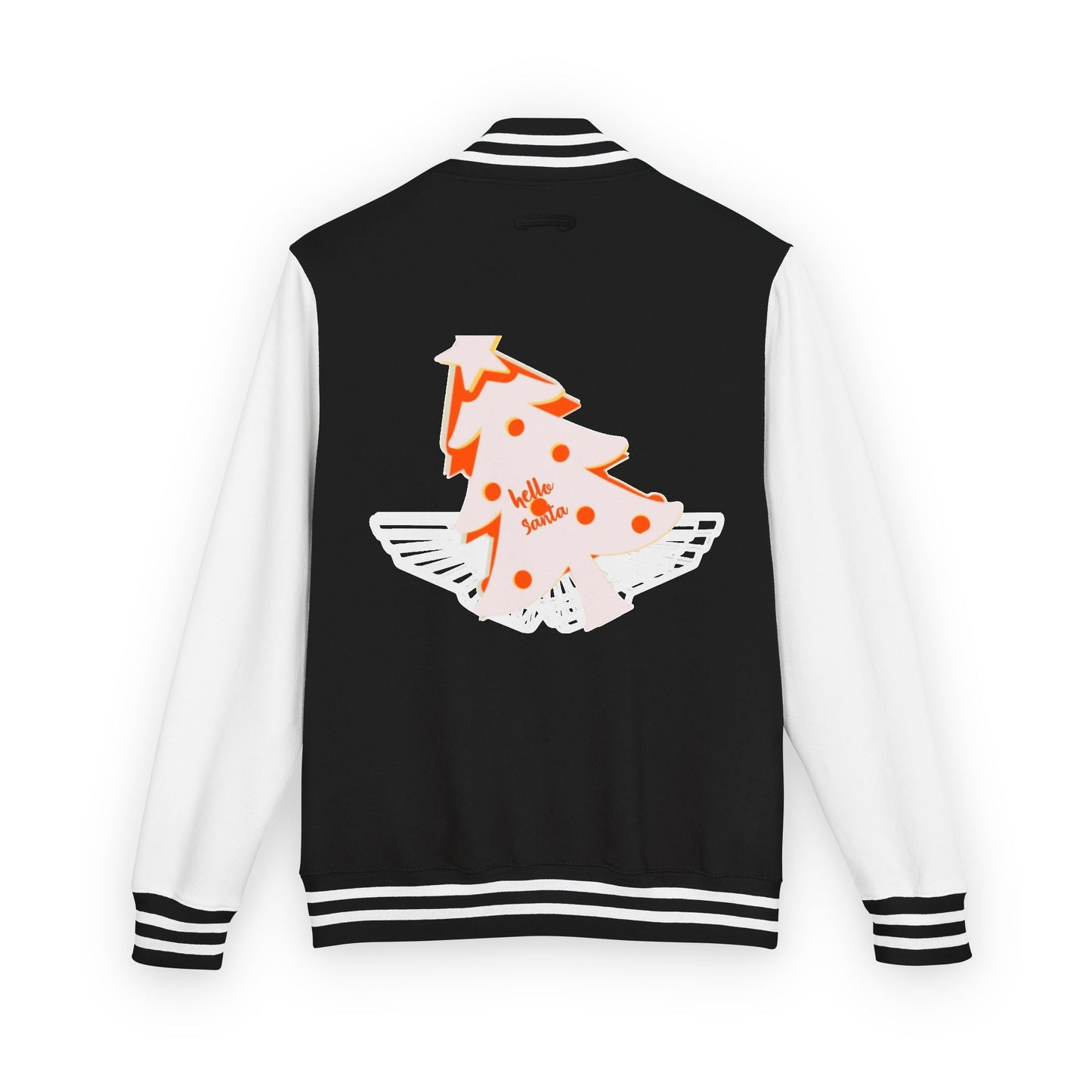 Letterman Jacket - 'hello santa' Design Printify