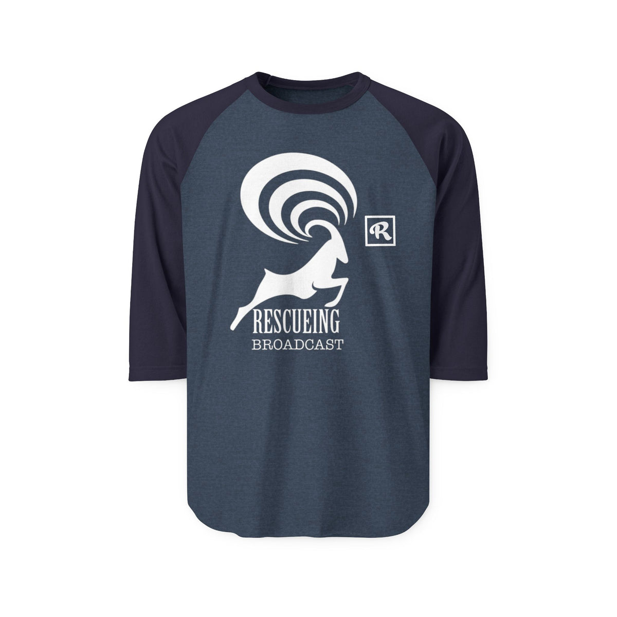 Rescueing Broadcast Unisex Raglan Shirt, Casual Tee, Gift for Animal Lovers, Sports Apparel, Eco-Conscious Fashion