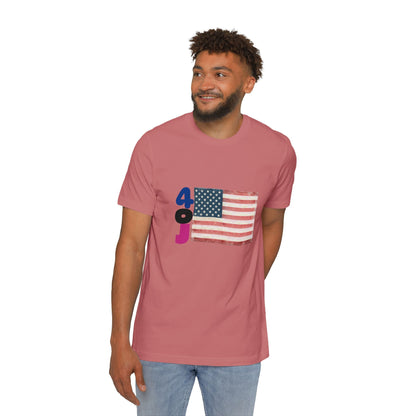 USA Flag Short-Sleeve T-Shirt, Patriotic Tee for Independence Day, Casual Wear, Gift for Veterans, Summer Style Printify