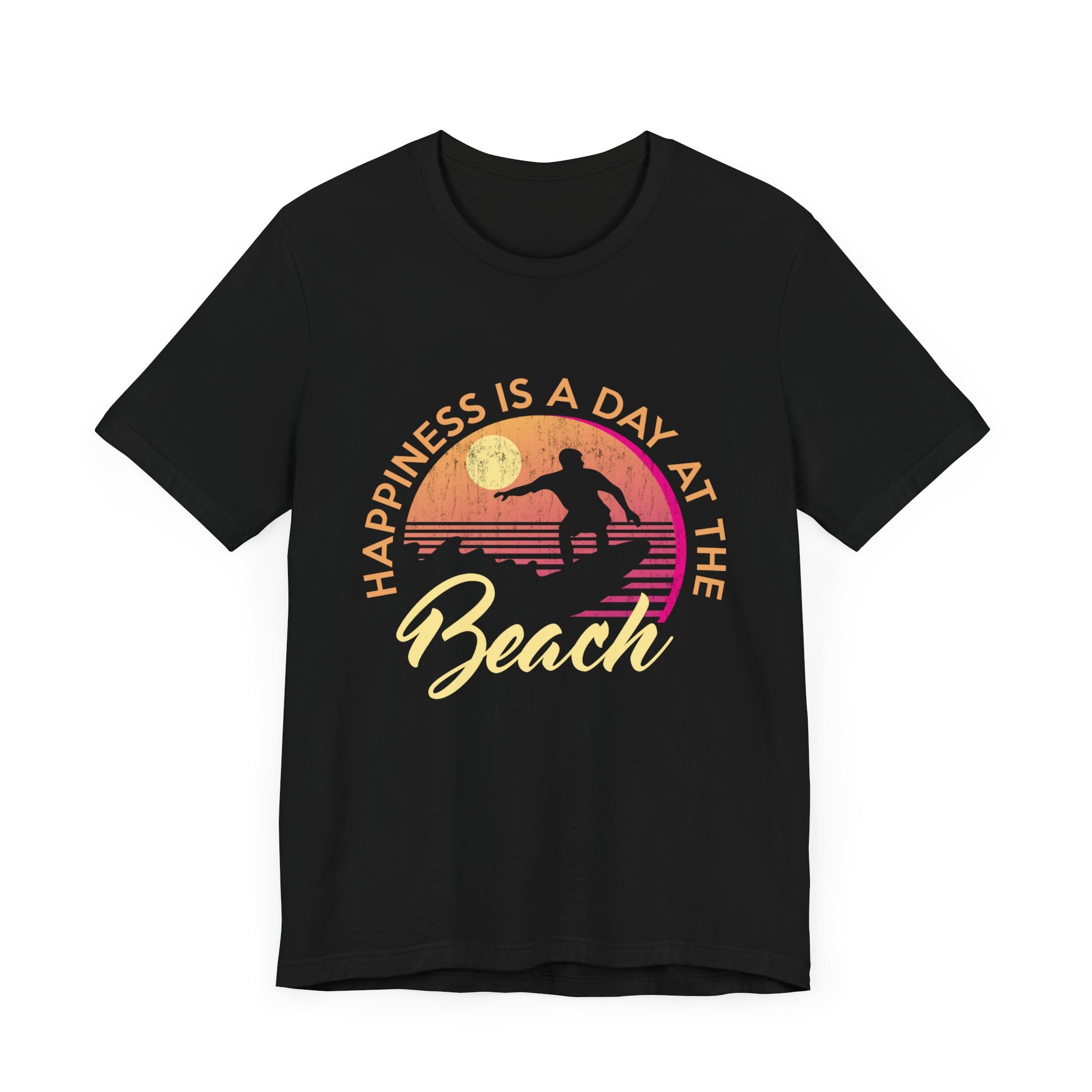 Le bonheur est une journée à la plage Tee unisexe 